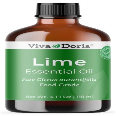 Viva Doria Lime Essential Oil, 100% Pure, Natural, Mexican Lime Essential Oil, Undiluted, for Aromatherapy | Food Grade, 118 mL (4 Fluid Ounce)