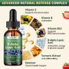 2PCS R Alpha Lipoic Acid Liquid Drops 600mg ALA Supplement Nerve Savior for Neuropathy for Nerve, Energy & Metabolism Support - Extra Strength with Turmeric, Selenium, C E & B12, Strawberry Flavor view 3