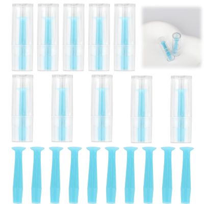 20 Pcs Silicone Applicator and Removal Tool Set, Soft Suction Plunger with Storage Bottles, Portable Beauty Practice Tool for Cosmetic Display, Makeup Model, and Daily Organization Use