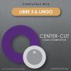 CoverGuard CGM Overpatch | Freestyle Libre 3 | Purple Center-Cut Design| 25-Count | Waterproof Adhesive | Anti-Fray | Easy Application & Removal | Made in USA | Sensor Protection view 2