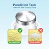 Fullicon Stainless Steel Grinder, Pill Crusher Fine Powder, Blue White view 2