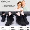 Fnyopki Wide Width Diabetic Shoes with Adjustable for Women Warm Plush Lightweight Breathable Walking Slippers for Swollen Edema Feet Indoor Outdoor view 2