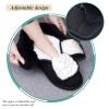 Fnyopki Wide Width Diabetic Shoes with Adjustable for Women Warm Plush Lightweight Breathable Walking Slippers for Swollen Edema Feet Indoor Outdoor view 4