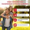 Yidout High Absorption Magnesium Gummies, Muscle Nerve Bone Heart Support, Raspberry 120 Count view 4