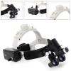 Magnifying Glass Headband Magnifier, Handheld Digital Magnifier, Dental Surgical Loupes 2.5X 3.5X 420 Mm Binocular Magnifying Glasses Headband Magnifier with Headlight Hobb (Black 3.5X) view 2