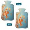 Hot Water Bottle with Cover, Autumn Leaves 2L Hot Water Bag for Hot/Cold Compress, Hand Feet Warmer, Menstrual Cramps, Neck and Shoulder Pain Relief view 4