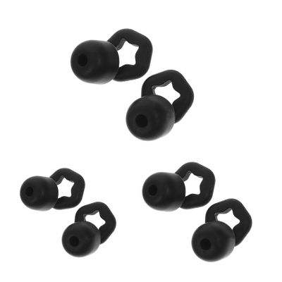 Abaodam 3 Pairs Reusable Silicone for Sleeping and Concerts Noise Cancelling Earbuds for Travel and Focus Comfortable Sound Insulation Small Medium Large Black
