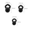 Abaodam 3 Pairs Reusable Silicone for Sleeping and Concerts Noise Cancelling Earbuds for Travel and Focus Comfortable Sound Insulation Small Medium Large Black view 2