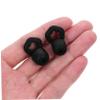 Abaodam 3 Pairs Reusable Silicone for Sleeping and Concerts Noise Cancelling Earbuds for Travel and Focus Comfortable Sound Insulation Small Medium Large Black view 3