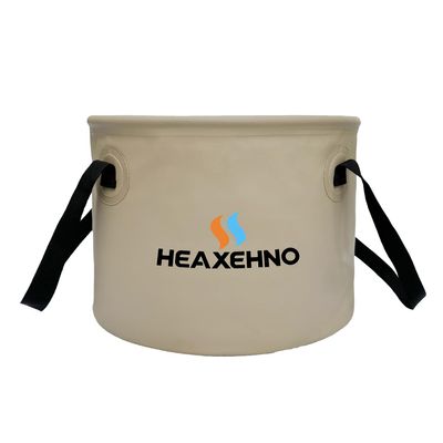 HEAXEHNO 20L Collapsible Water Bucket - Portable Folding Water Container with Reinforced Handle, Leakproof Reservoir for S2/E1 Camping Shower, RV, Fishing, Hiking & Outdoor Washing