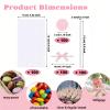 100PCS Clear Rice Krispie Treat Bags with Ribbon Bow and Thank You Stickers, Flat Cellophane Bags for Individually Wrapped Cake Pops, Cakesicles,Candies, Chocolates , Marshmallow, Macarons, Cookies(Pink Bow) view 2
