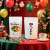 100PCS 4.0*6.3 Stand Up Mylar Bag with Windows,Christmas Goodie Treat Bag Resealable Party Favor Zipper Pouch for Small Business (White, 4.0"*6.3") view 3