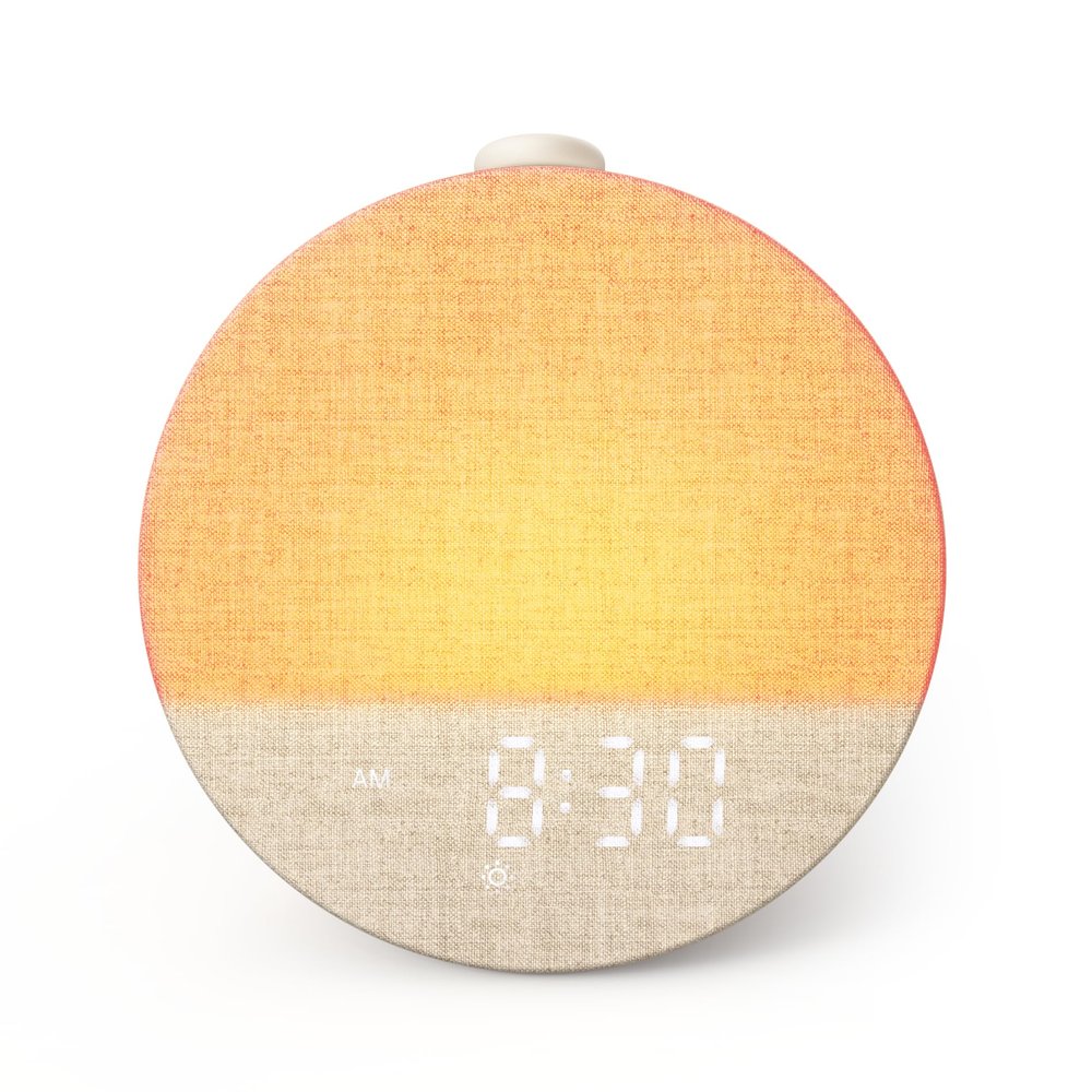 Dreamegg Sunrise 1 Pro - Sunrise Alarm Clock, Sound Machine for Sleep, Favorites Mode, Sleep Routines, Dimmable Night Light, 29 Soothing Sounds, White Noise Machine, Wake Up Light for Bedrooms (Cream)