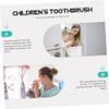Abaodam Soft Bristle Manual Toothbrush with Bucket for Years Old Panda Design Portable Oral Care Brush for Teeth Cleaning and Cavity Prevention view 3