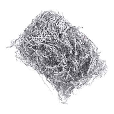 DEARMAMY Crinkle Cut Shredded Paper Filler Double-sided Silver Raffia Tissue for Boxes Basket Filling Protective Cushioning Elegant Packaging for Christmas Birthdays Weddings