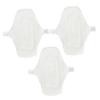 Abaodam 3pcs Reusable Cloth Menstrual Pads Washable Cotton Sanitary Towels with Button Fastening Soft Liners for Women Travel and Daily Use view 1