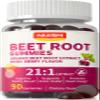 Organic Beet Root Gummies, Mixed Berry Flavor Supplements,Natural Extract, 21:1 Concentrate, Sugar Free Chews, Energy, Vitality & Performance Support, Beetroot Gummies view 1