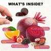 Organic Beet Root Gummies, Mixed Berry Flavor Supplements,Natural Extract, 21:1 Concentrate, Sugar Free Chews, Energy, Vitality & Performance Support, Beetroot Gummies view 4