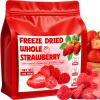 16oz Freeze Dried Whole Strawberries - Lightly Sweetened, Crunchy Fruit for Yogurt, Baking, Oatmeal & Dessert, Bulk Natural Dried Strawberries with Sugar for Kids, Travel Snacking view 1