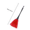 Abaodam Expandable Turkey Plumage Duster Tool with Non-Slip Handle for Ceiling Fans Furniture and Blinds Cleaning Large Soft Microfiber Head Traps Dust Without Chemicals Red view 2