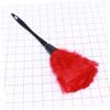 Abaodam Expandable Turkey Plumage Duster Tool with Non-Slip Handle for Ceiling Fans Furniture and Blinds Cleaning Large Soft Microfiber Head Traps Dust Without Chemicals Red view 3