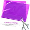 Abaodam Wide Purple Cellophane Wrap Roll Opp Material High-density Wrapping Film for Flowers Christmas Boxes Fruit Baskets and Crafts Tear-resistant Practical Packing Film view 4