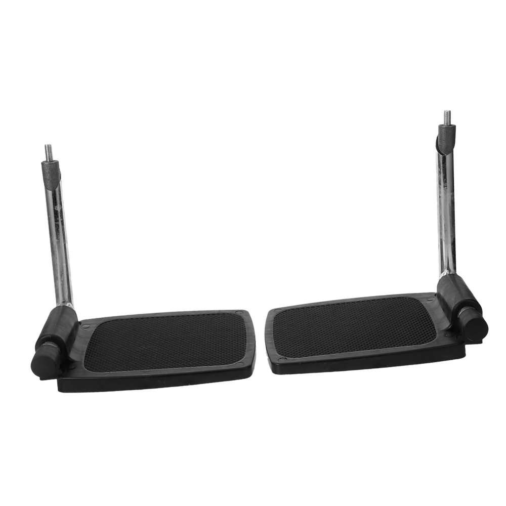 Abaodam Aluminum Alloy Wheelchair Footrests Heavy Duty Replacement Leg Rest Pedals with Enhanced Grip and Wear Resistance Fits Models Easy Install