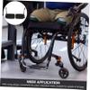 Abaodam Aluminum Alloy Wheelchair Footrests Heavy Duty Replacement Leg Rest Pedals with Enhanced Grip and Wear Resistance Fits Models Easy Install view 3