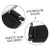 Abaodam Aluminum Alloy Wheelchair Footrests Heavy Duty Replacement Leg Rest Pedals with Enhanced Grip and Wear Resistance Fits Models Easy Install view 4