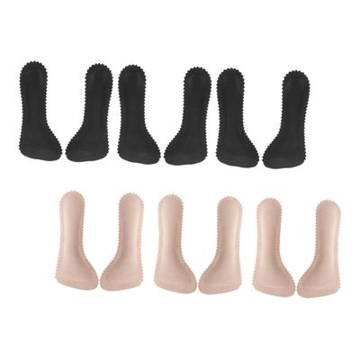 NIYANGLE 12pcs High Heel Pads Anti-Slip Breathable Forefoot Cushions Self-Adhesive Shock-Absorbing Foot Pads for Open Toe Sandals Non-Skid Comfort Inserts for Dress Shoes and Flats