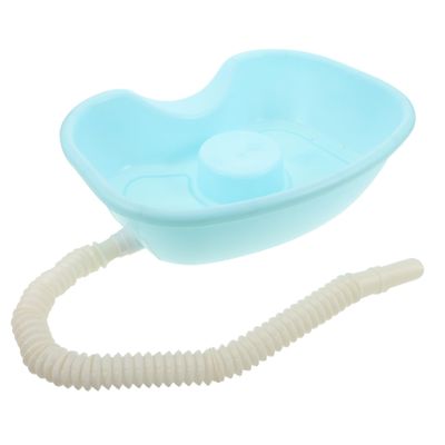 Healvian Portable Shampoo Basin with Neck Support for Bedridden Patients Pregnant Women Elderly Splashproof Soft Material Hair Washing Station for Home Hospital Travel Use