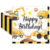 50 Count Construction Birthday Napkins 13 x 13 Inch 2-Ply Disposable Lunch Napkins with Excavator, Truck, and Cement Mixer Designs for Kids Birthday Parties and Construction-Themed Events view 1