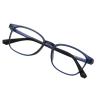 VisionGlobal Blue Light Blocking Glasses, Computer Reading, TV Glasses, Stylish Square Frame (Blue,+3.25 Magnification) view 1