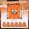 Sunnymove 12 Pcs Funny Sports Drawstring Bags Sports 15.8 x 13.3 Inch Drawstring String Backpack with Cute Expression Theme Party Goodie Favor Bags for Party Supplies Teams Gift(Basketball) view 4