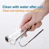 3pcs Stainless Steel Tongue Scraper Kit Deep Clean Thick Coating & Eliminate Bad Breath, Flexible Bristle-Free Design with Comfort Handle, Hygienic Oral Cleaner for Daily Use & Travel view 3