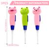 3Pcs Ear Wax Removal for Kids with LED Light, Detachable Cute Cartoon Ear Cleaner with Light for Easy Access, 6x3in view 2