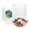 bUCLA 50 Pack Clear Plastic Serving Bowls - 24oz Disposable Salads, Cereal, Fruit, Dessert & Soup Bowls for Wedding & Party view 1