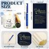 4 Pcs Difference Maker Gift Set Mug Notebook Candle Pen, Navy Blue, Word view 3