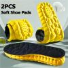 4D Cloud Technology Sports Insoles for Shoes PU Sole Soft Shock Absorption Cushion Running Orthopedic Care Insoles(Black,37-38) view 3