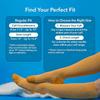 Wellow Knee High Compression Socks for Men & Women | 18-25 mmHg Made with Viscose from Bamboo | Nurses & Pregnancy Support | Relieves Swelling | Regular, M, Powder Blue view 2
