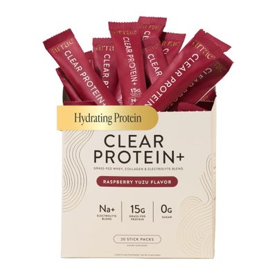 Arrae Clear Protein Natural Protein Supplement, Smooth Texture, Easy to Mix, 20 Servings, Clean Formula with Electrolytes