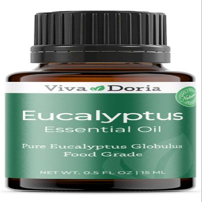 Viva Doria Eucalyptus Essential Oil, 100% Pure, Natural, Essential Globulus Oil, Undiluted, for Aromatherapy | Food Grade, 15 mL (0.5 Fluid Ounce)
