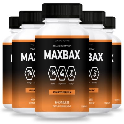 VIDAPLEXTRA Max BAX - Max BAX Capsules (5 Pack, 300 Capsules)