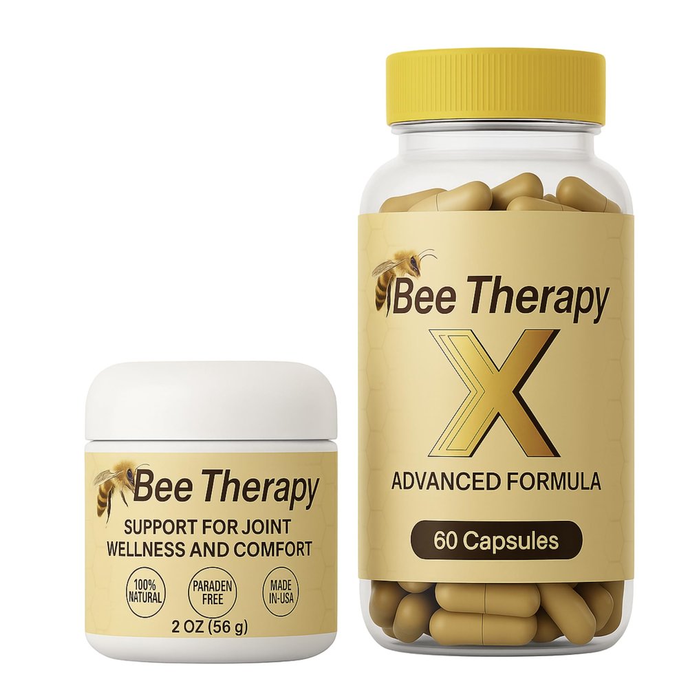 Bee Therapy X Venom Dietary Supplement with Glucosamine and Turmeric Supports Joint Mobility and Overall Joint Wellness Extra Strength 60 Capsules & 2 oz Cream