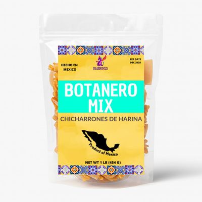 Alebrixes | Mexican Botanero Mix Pellets 1 LB (454 g) | Duritos | Chicharron - Mix Botanero Para Freir | Potato Puff - Fritura de Papa | Savory, Classic, Crispy, Mouth-Watering- Mexican Snack | Handcrafted in Mexico.