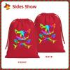 AMZJHGWEU Pirate Cat Skull and Crossbone Christmas Gift Bags, Santa Wrapping Bags, Xmas Presents Bag With Drawstring, Holiday Party Favors Birthday & Christmas Gift (Large Medium Small) view 2