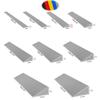 1" 2" Rise Portable Threshold Ramp for Doorways, 3" 4" Rise Wheelchair Ramps for Home Indoor Steps, Plastic Slope Ramp with Non-Slip Textured, for Trolleys, Walker(Gray,Height 7.5cm/3") view 2