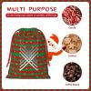 AMZJHGWEU Fading Percussion Drum Sticks Christmas Gift Bags, Santa Wrapping Bags, Xmas Presents Bag With Drawstring, Holiday Party Favors Birthday & Christmas Gift (Large Medium Small) view 4