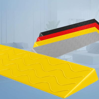 1" 2" Rise Portable Threshold Ramp for Doorways, 3" 4" Rise Wheelchair Ramps for Home Indoor Steps, Plastic Slope Ramp with Non-Slip Textured, for Trolleys, Walker(Yellow,Height 7cm/2.75")