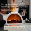 Fireplace Essential Oil Diffuser, Aromatherapy Diffuser, 200ml Ultrasonic Cool Mist Humidifier, 12 Colors Firelight Flame Diffusers with Remote, Auto-Off & Timer for Home,Office,Plants (Black) view 3